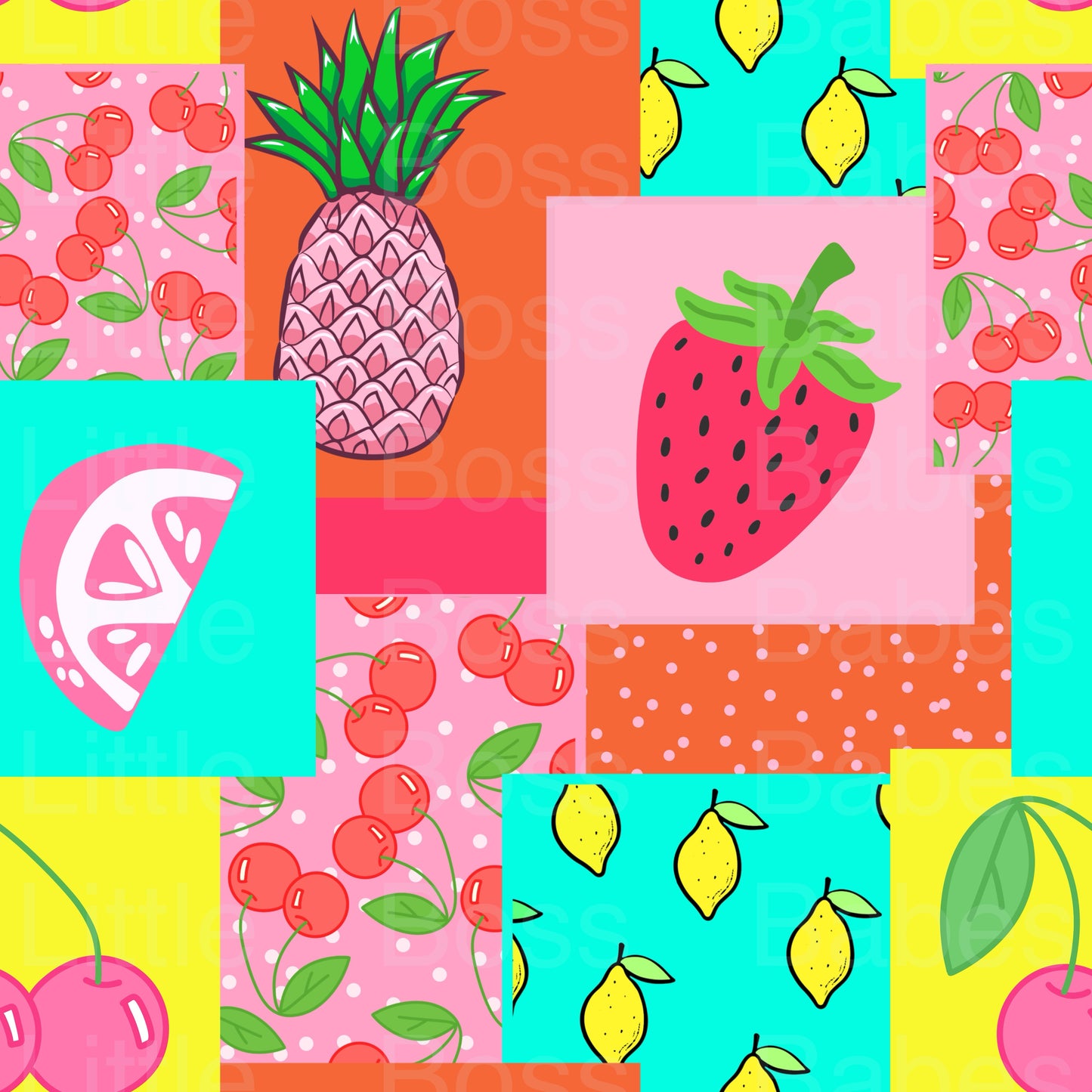 Fruity Patchwork Bamboo PRE ORDER ETA EARLY APRIL