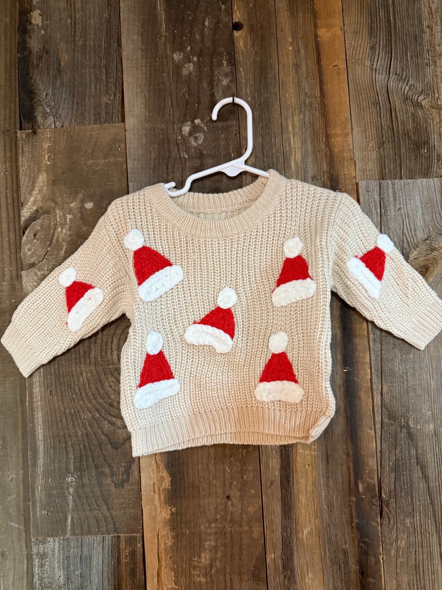 Santa Hat Embroidered Sweater