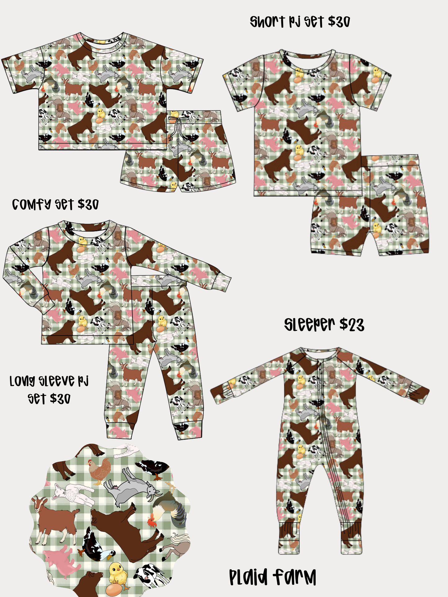 Long Pj Bamboo Set PRE ORDER