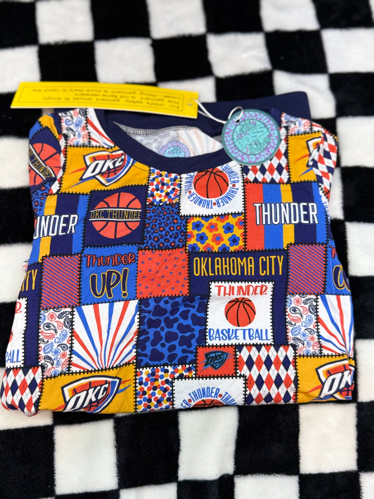 Thunder Patchwork Bamboo Pj Set