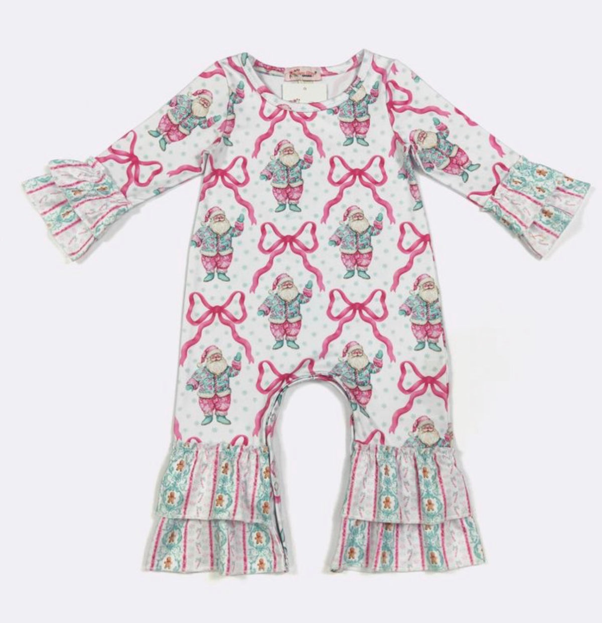 Aqua Snowflake Romper