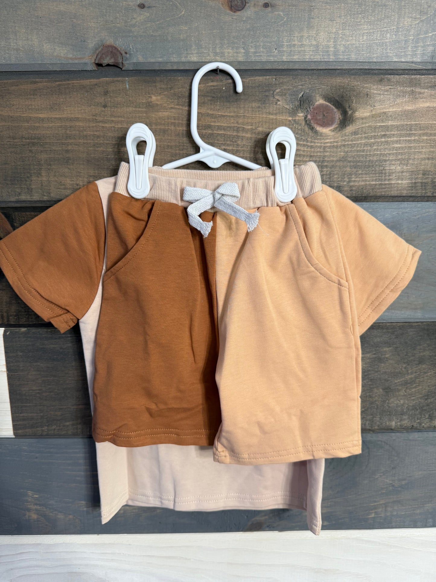 Bubs Brown Short Set