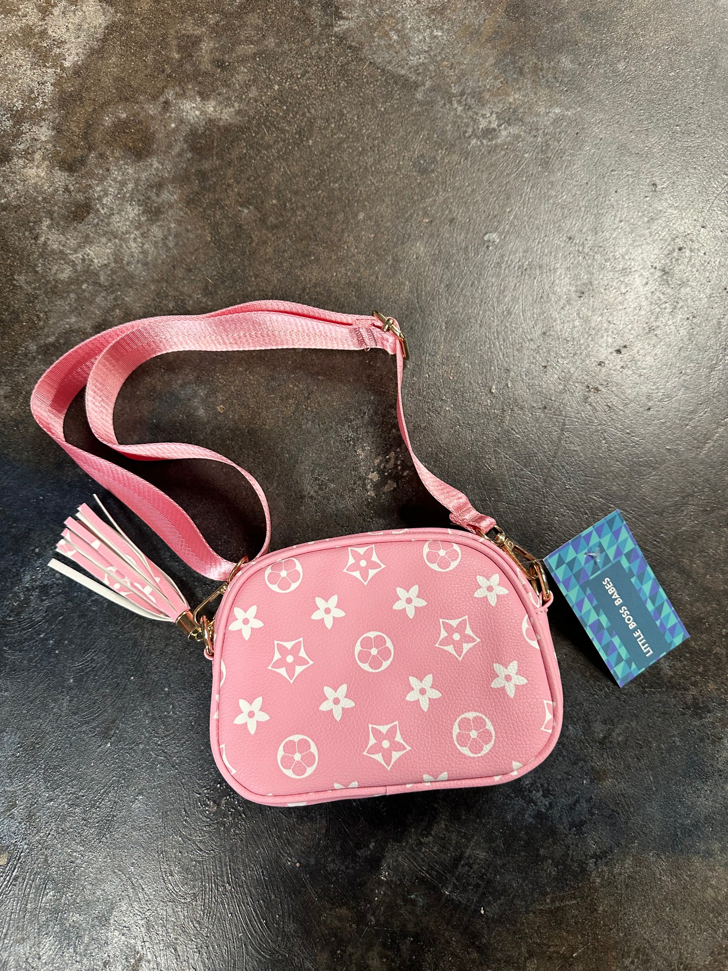 Light pink mini crossbody purse