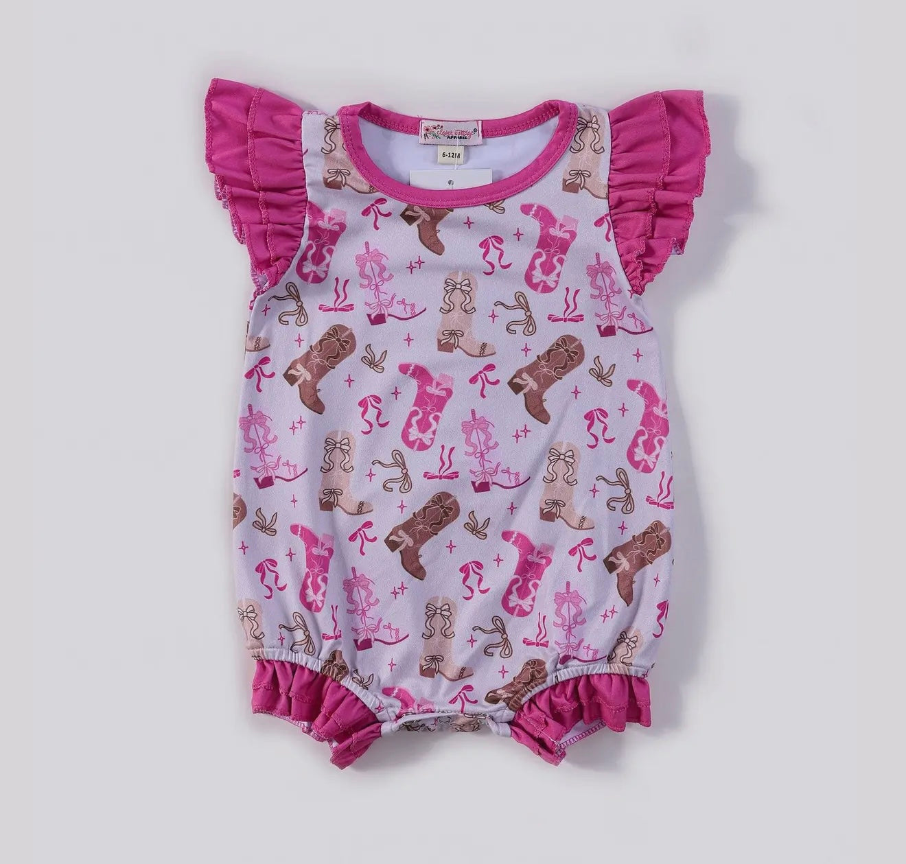 Pink Boots Romper