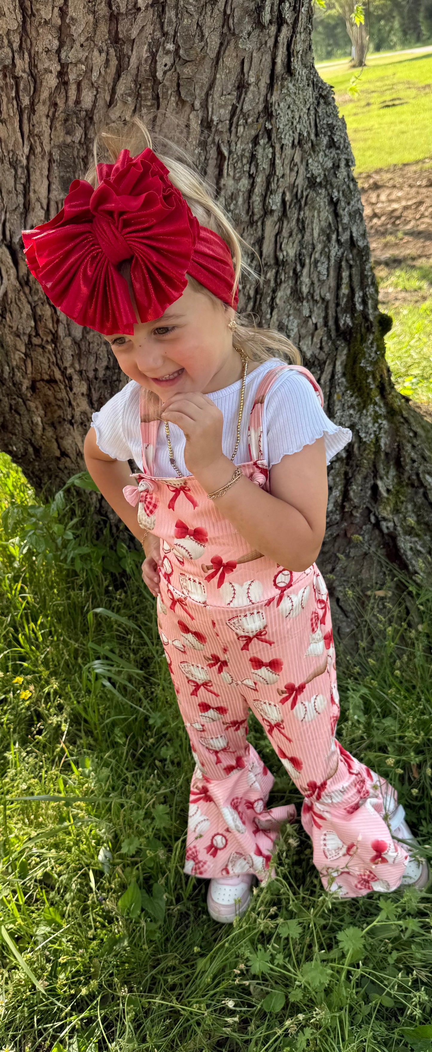 Baseball Bow Jumpsuit