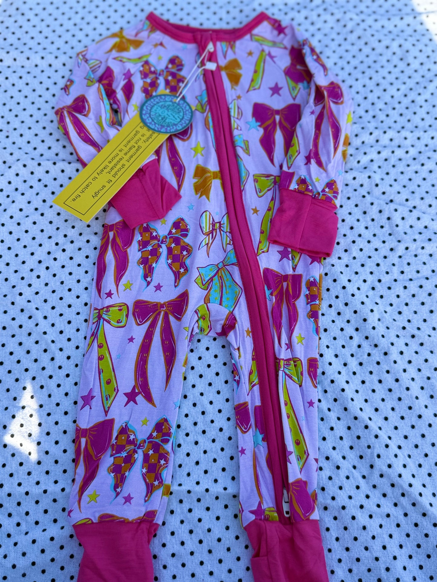 Sugar Rush Bows Bamboo Sleeper