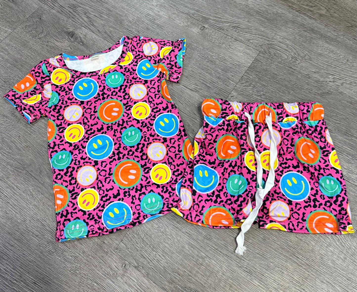 Pink Leopard Smile Set