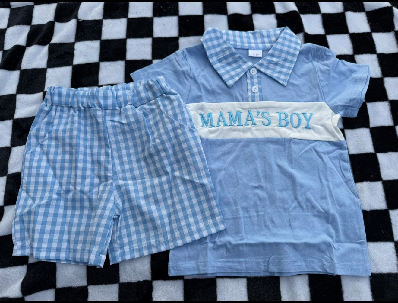 Blue Skies Mama’s Boy Set