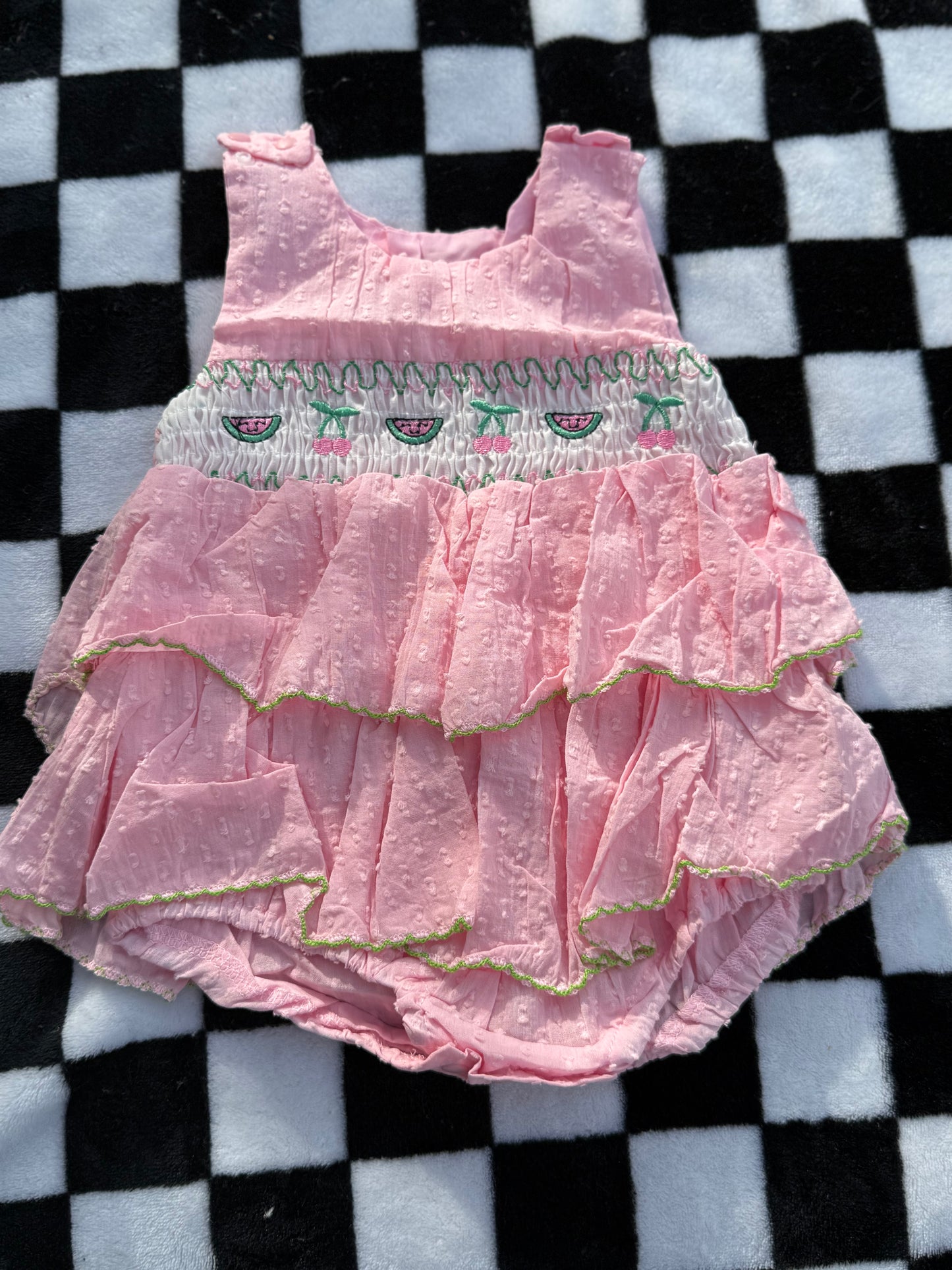 Summer Slice Smocked Bubble