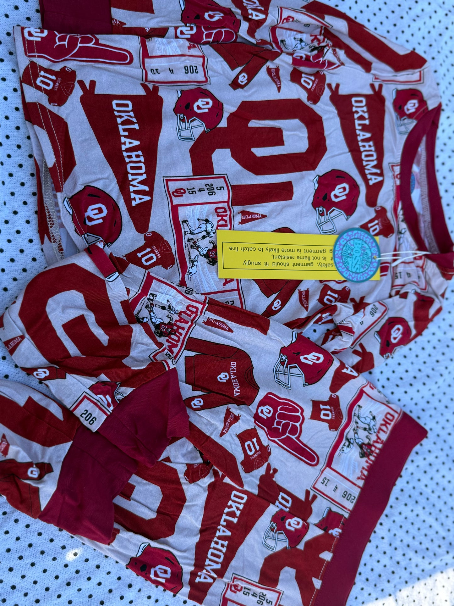 OU Game Day Bamboo Pj Set
