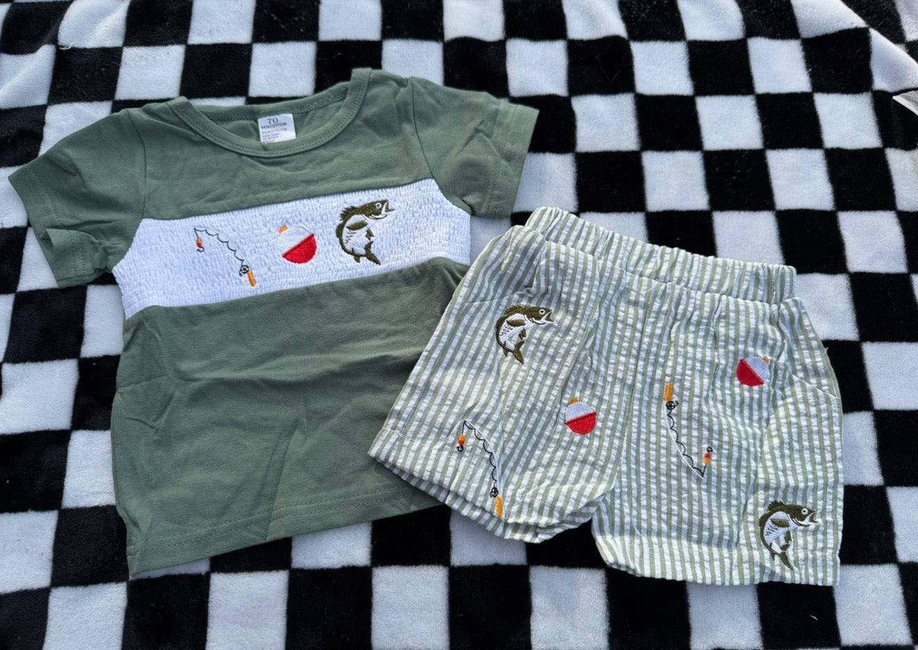 Smocked Fishing Set