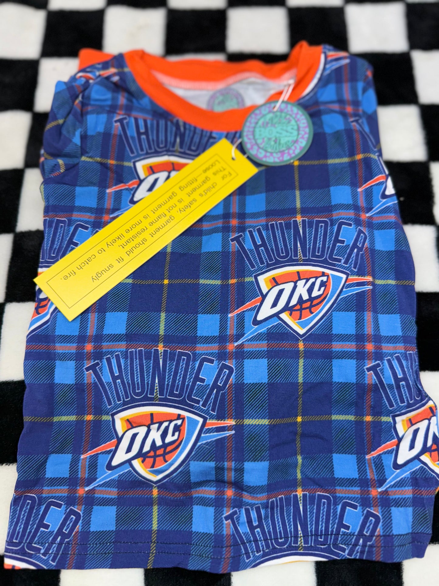 Plaid Thunder Bamboo Pj Set