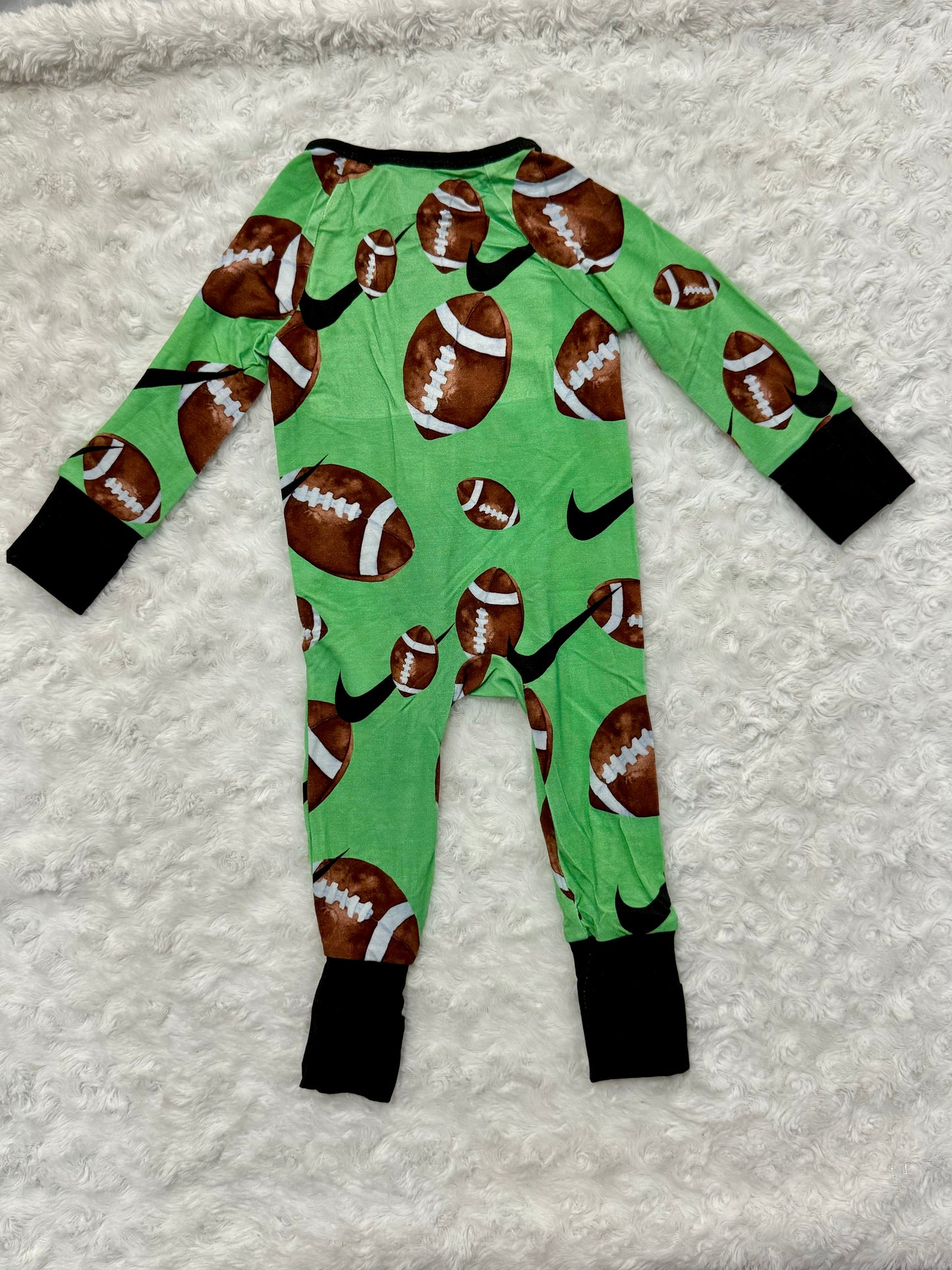 Green Football Bamboo Sleeper