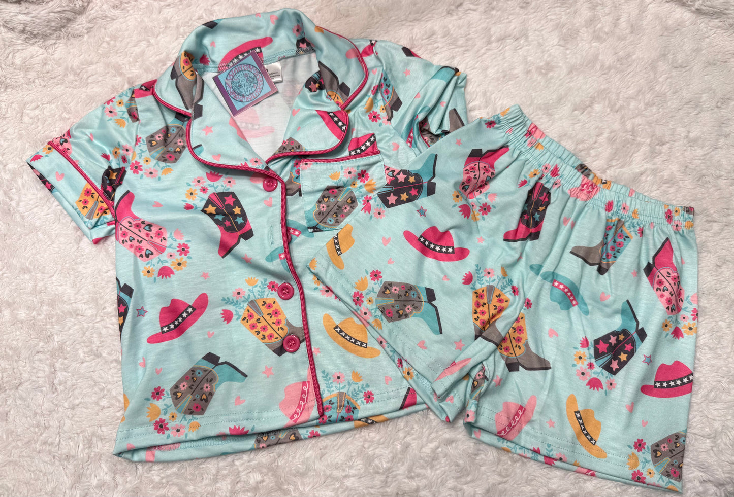 Blue Western Pajamas