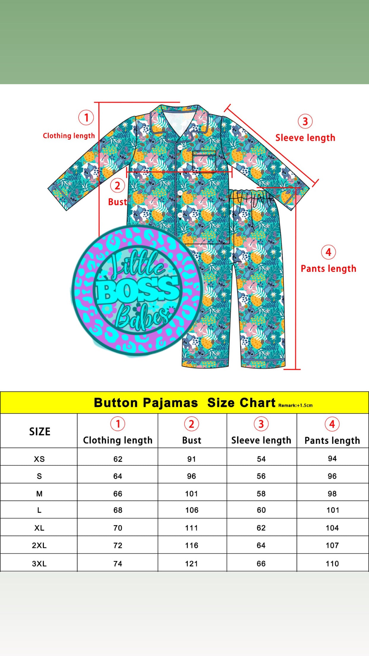 Pre Order ADULT Styles OTH Bamboo Pajama Set ETA MID APRIL