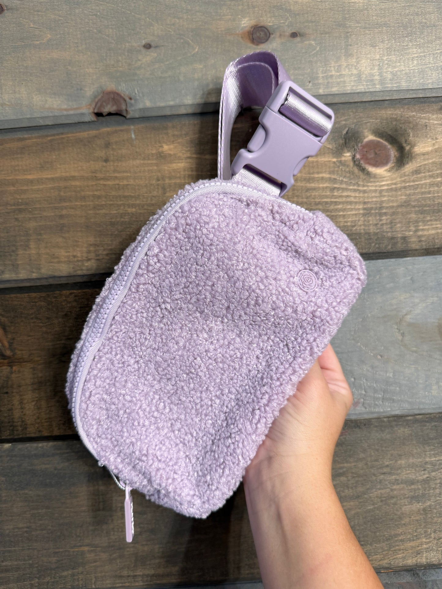 Lavender Fleece Belt Bag