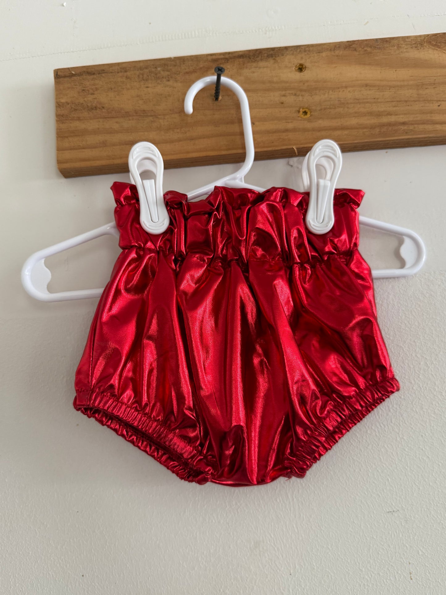 Red Metallic Bummies