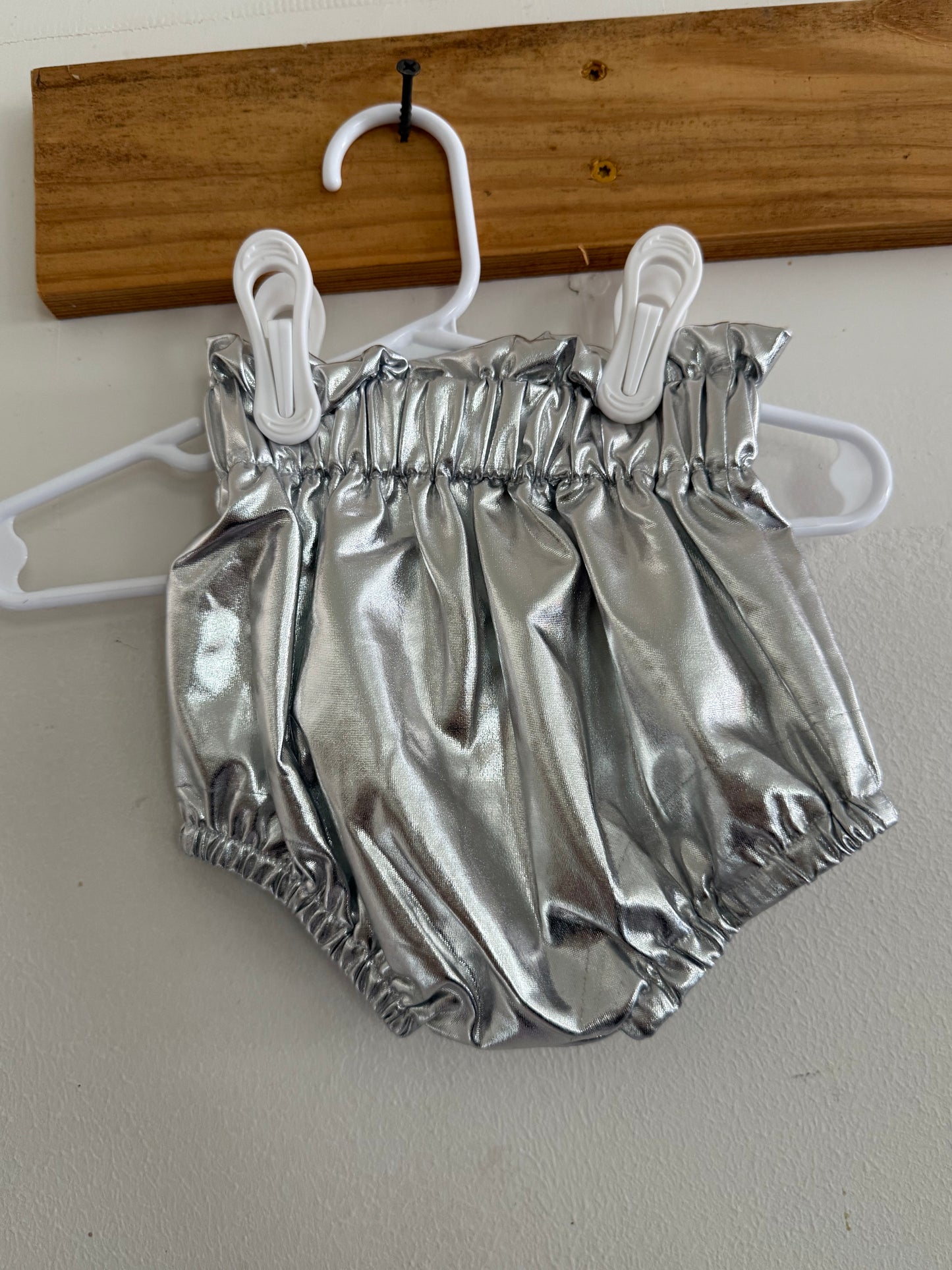 Silver Metallic Bummies