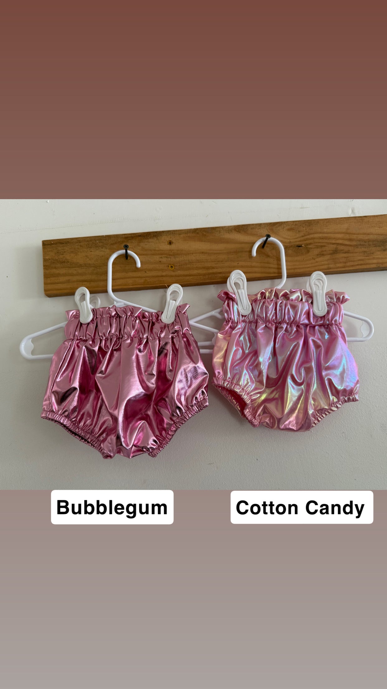Cotton Candy Pink Metallic Bummies