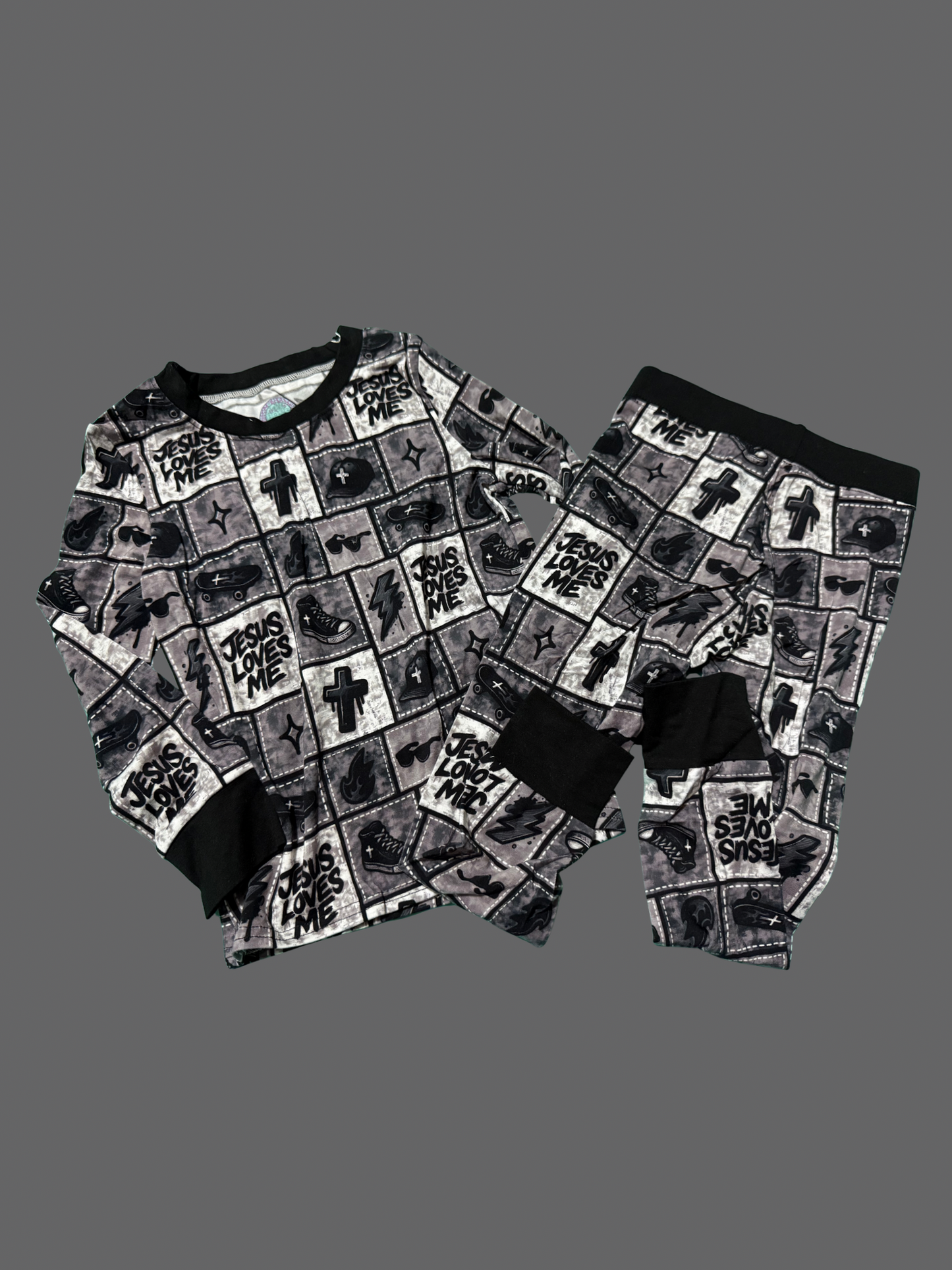 Jesus Loves Me Bamboo Pj Set
