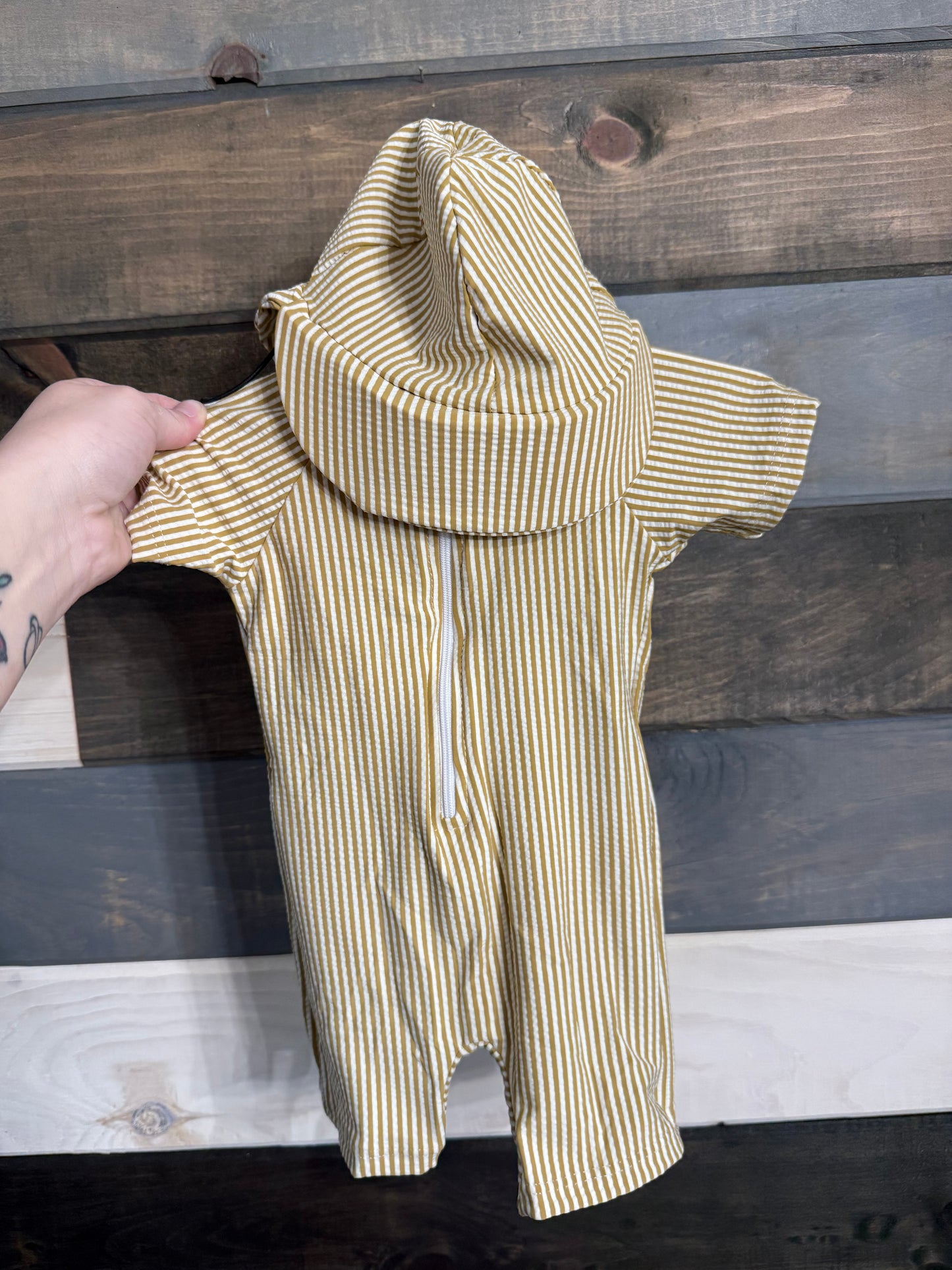 Neutral Stripe Swimsuit