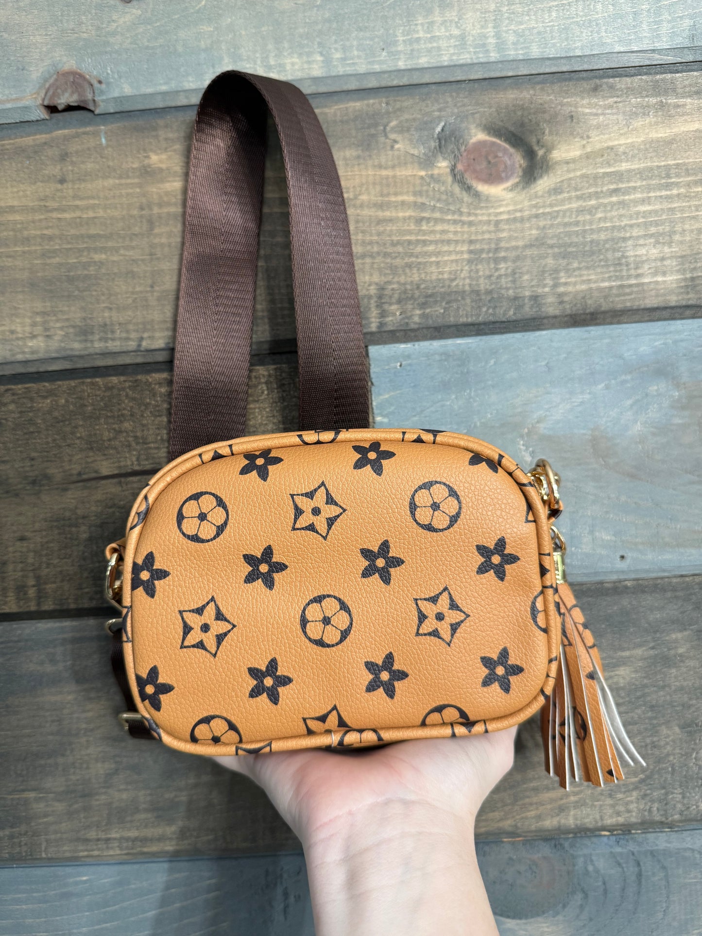 Khaki Mini Crossbody Purse