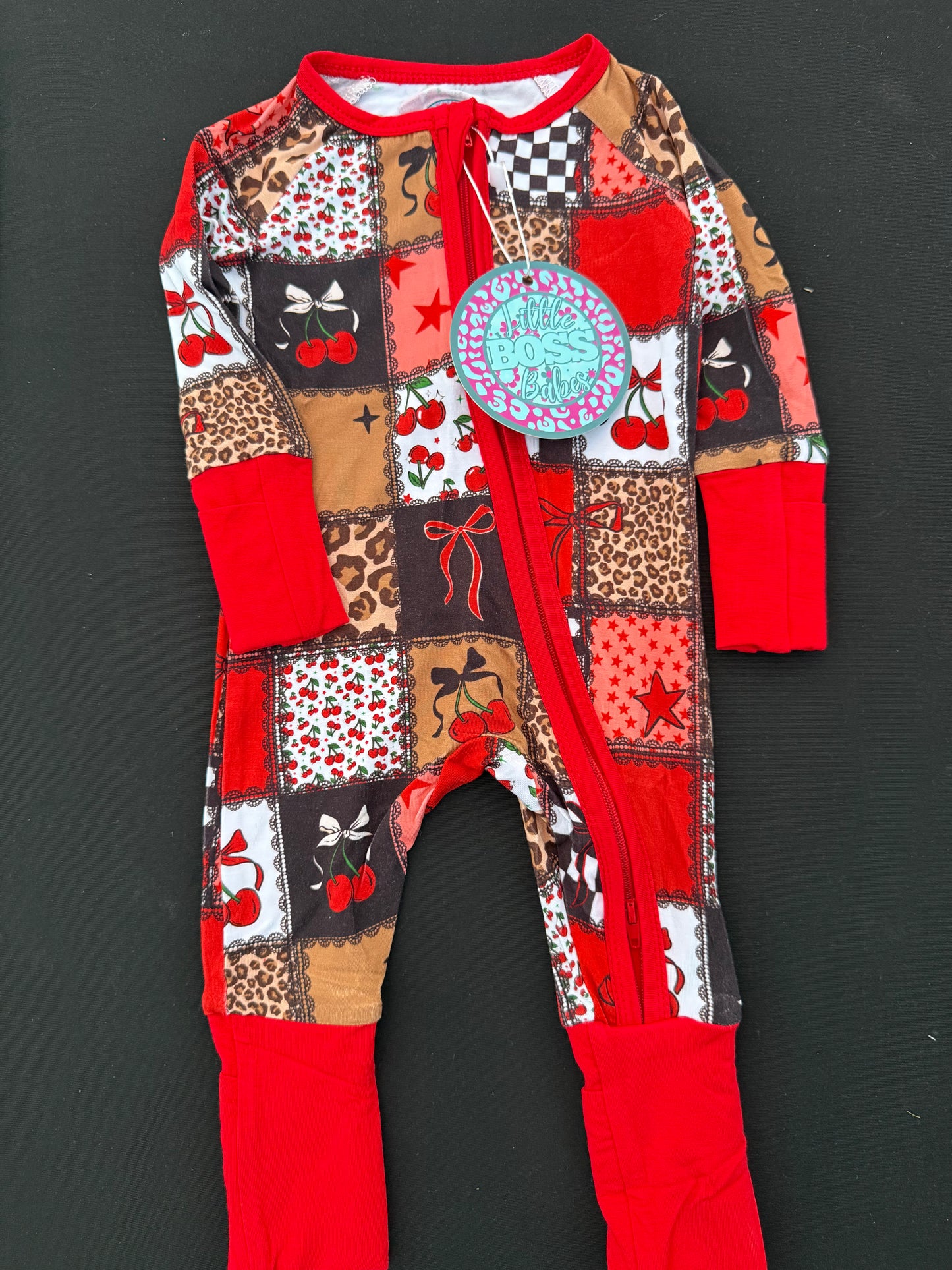 Cherry Patchwork Bamboo Sleeper