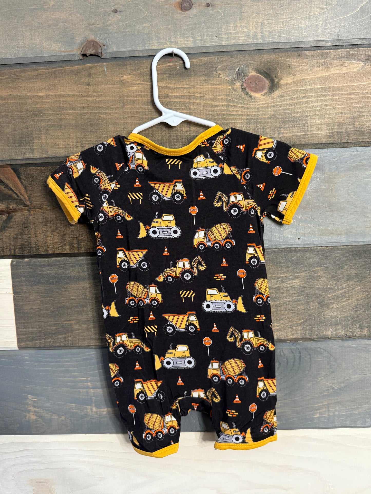 Construction Bamboo Shortie Romper