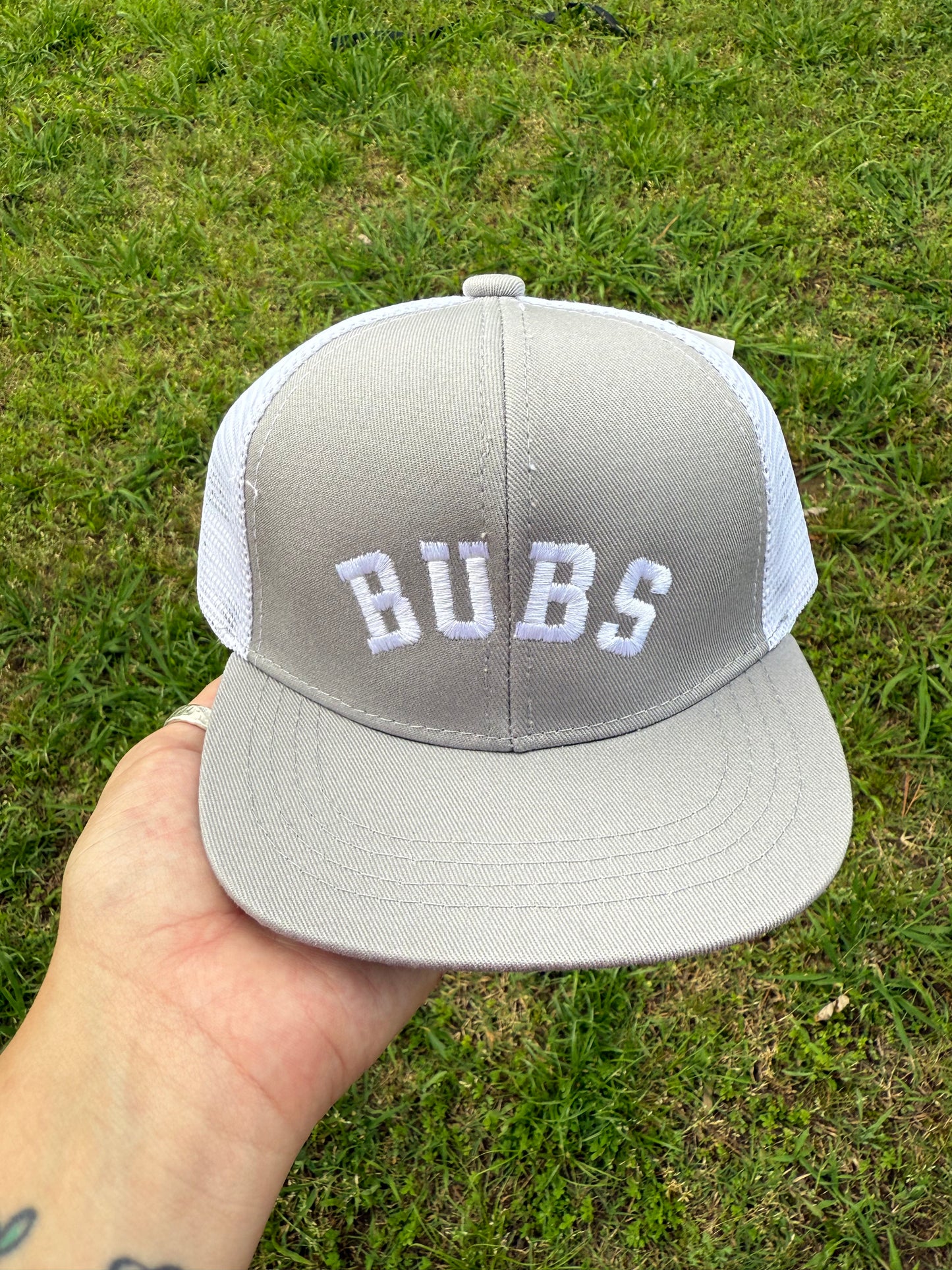 Grey Bubs Cap