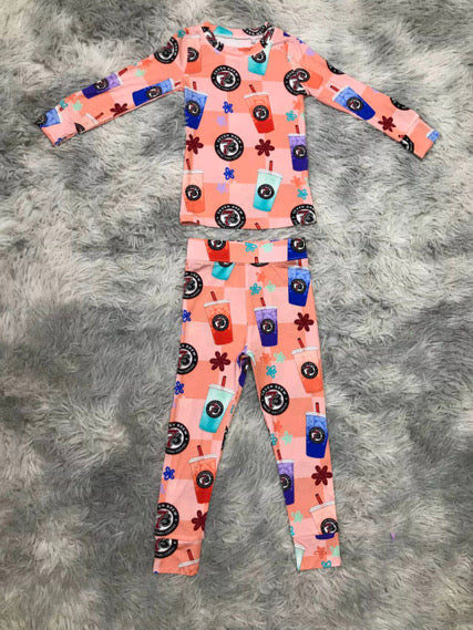 7B Energy Pink Bamboo Pajama Set