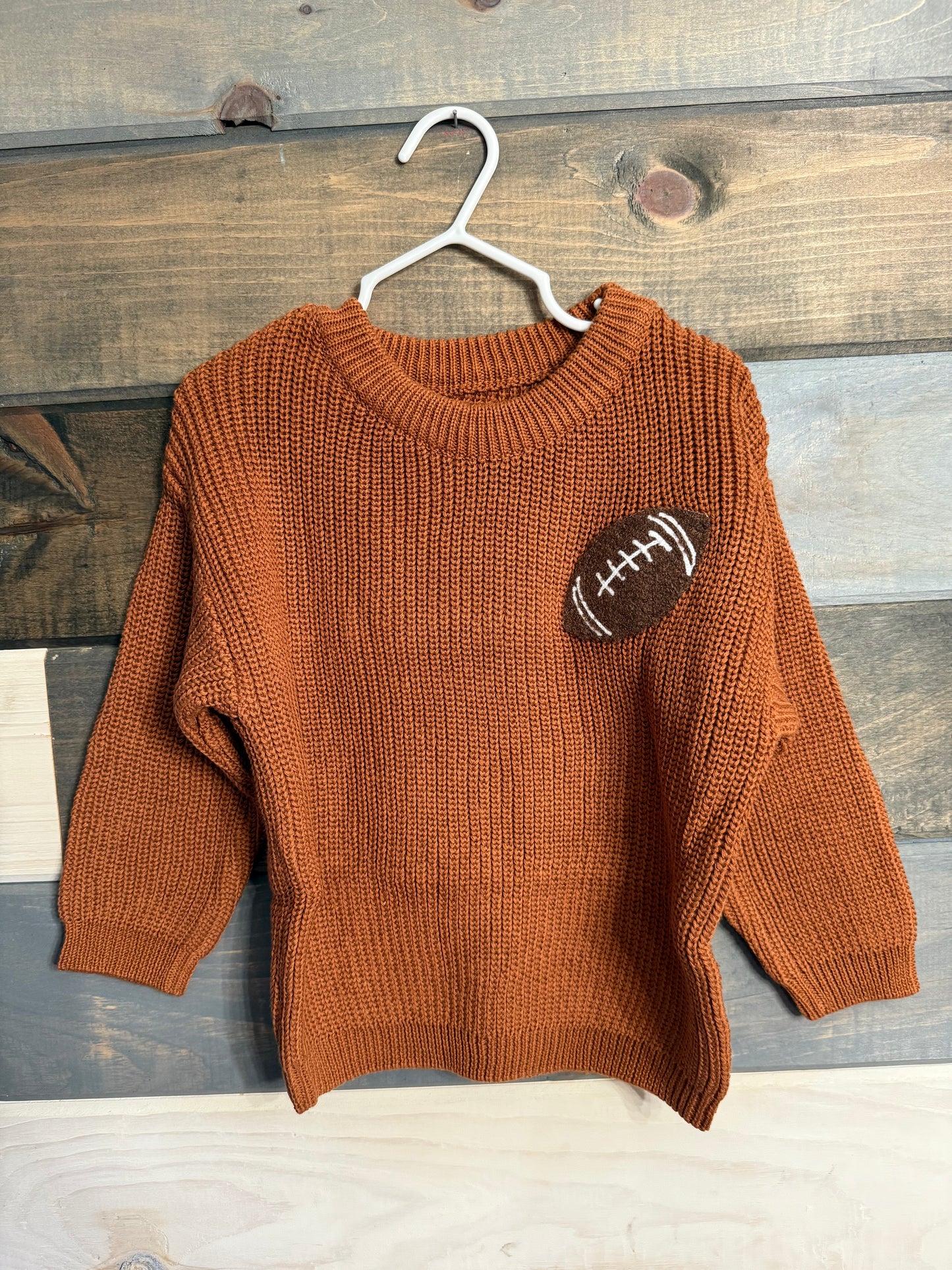 Brown Football Sweater
