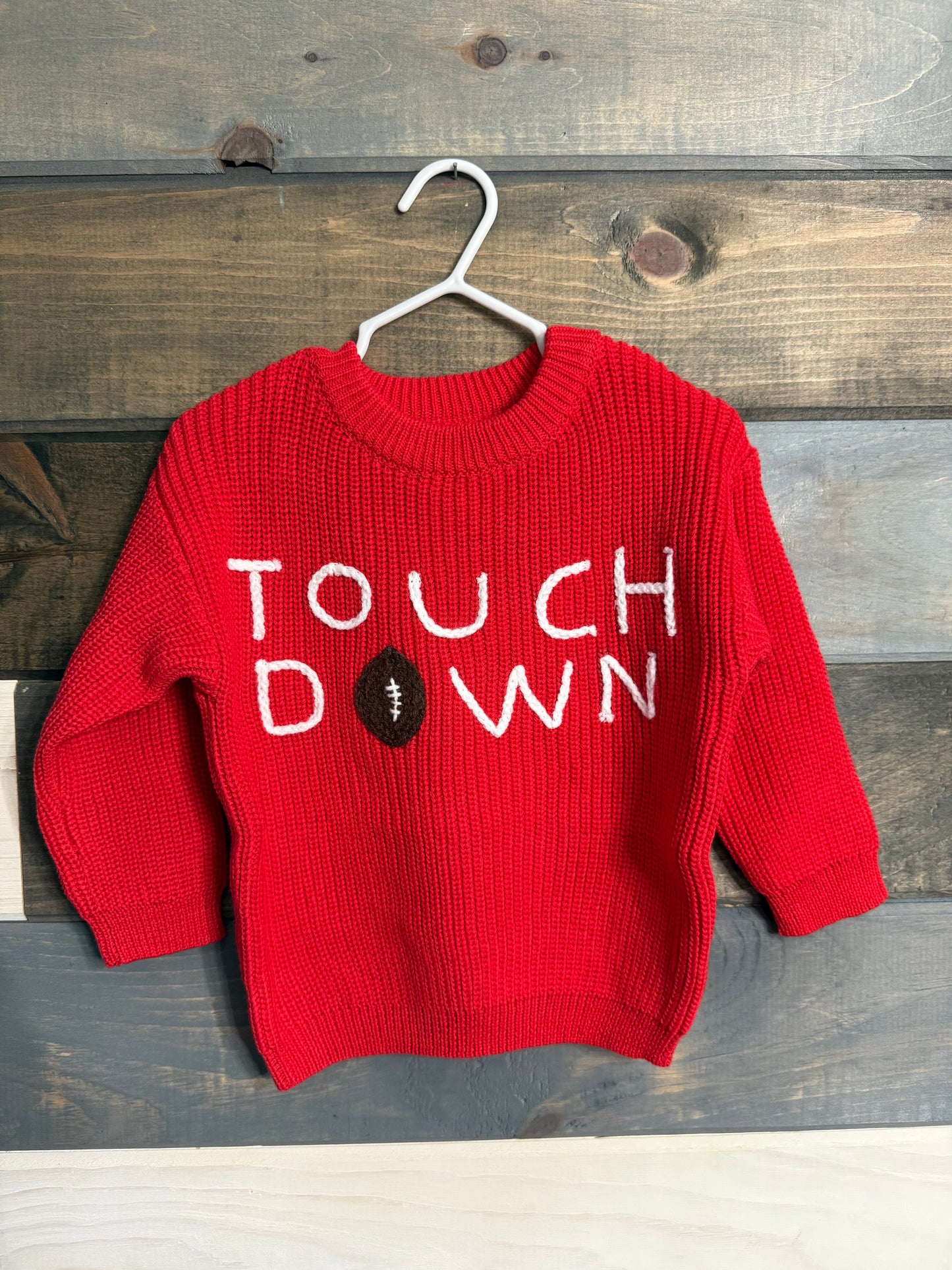 Red Touchdown Sweater
