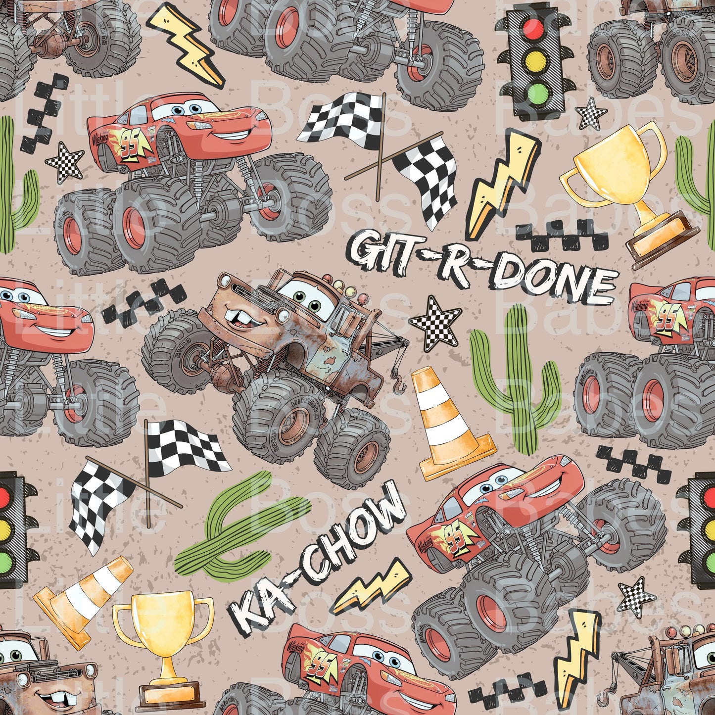 McQueen Monster Truck Bamboo PRE ORDER ETA EARLY APRIL