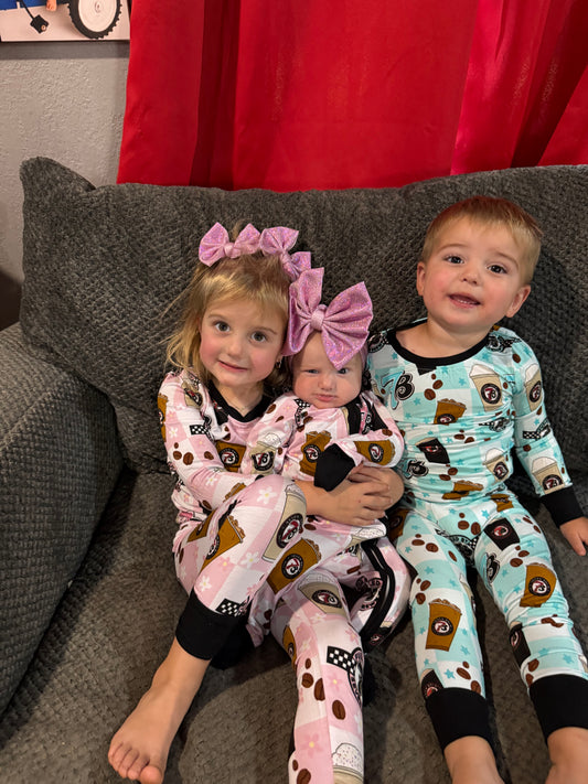 Blue 7B Bamboo Pajama Set