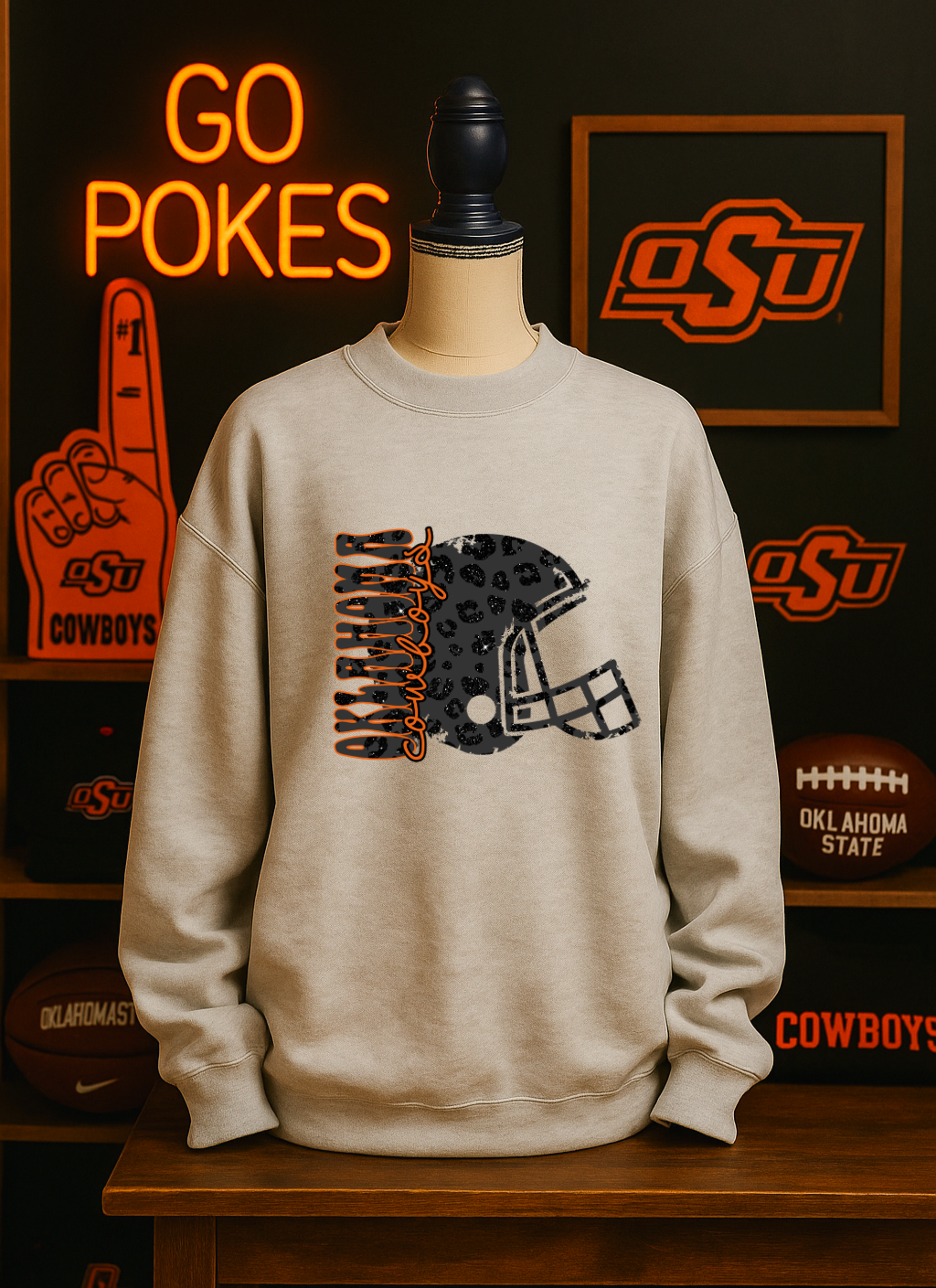 Ok State Black Leopard Toddler Styles