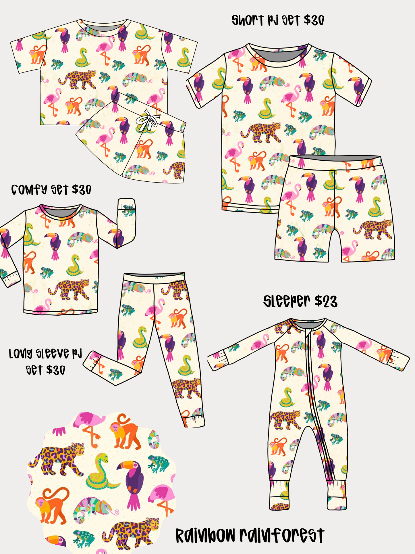 Long Pj Bamboo Set PRE ORDER