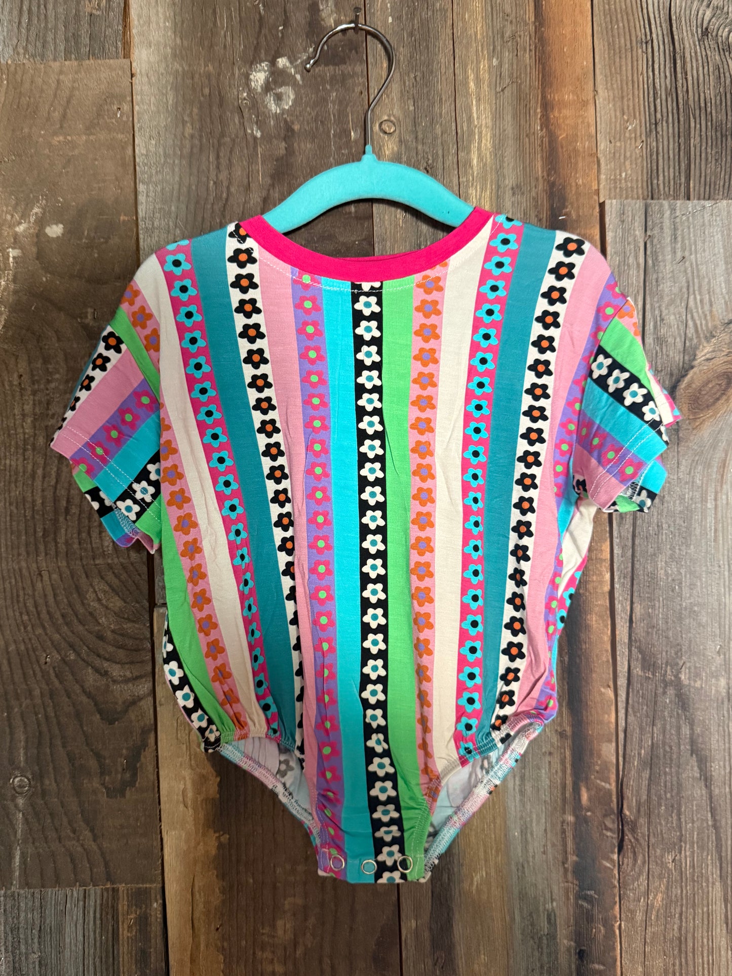 Floral Stripe Baggy Bubble