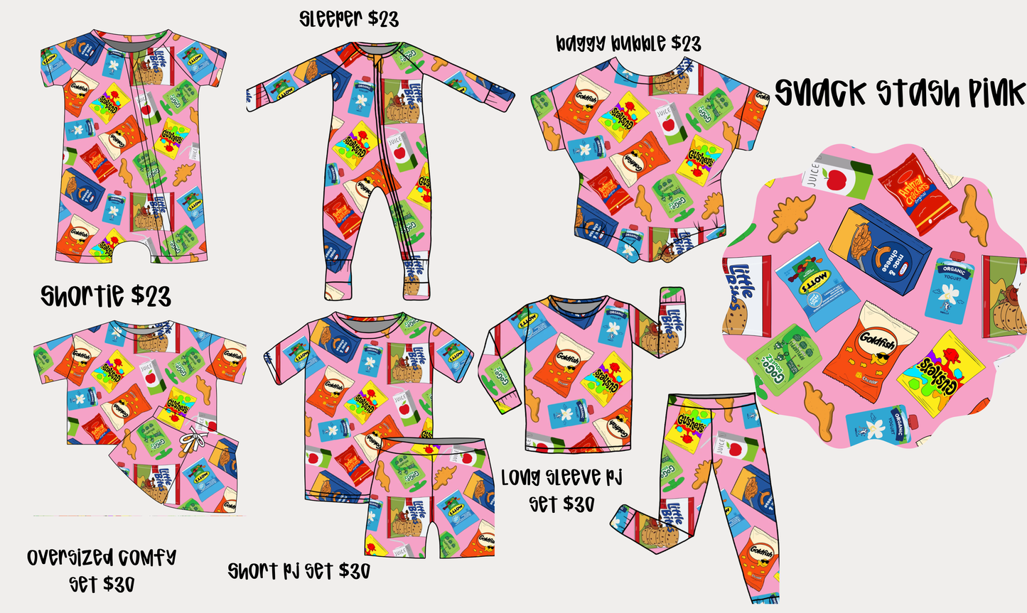 PRE ORDER Snack Stash-pink