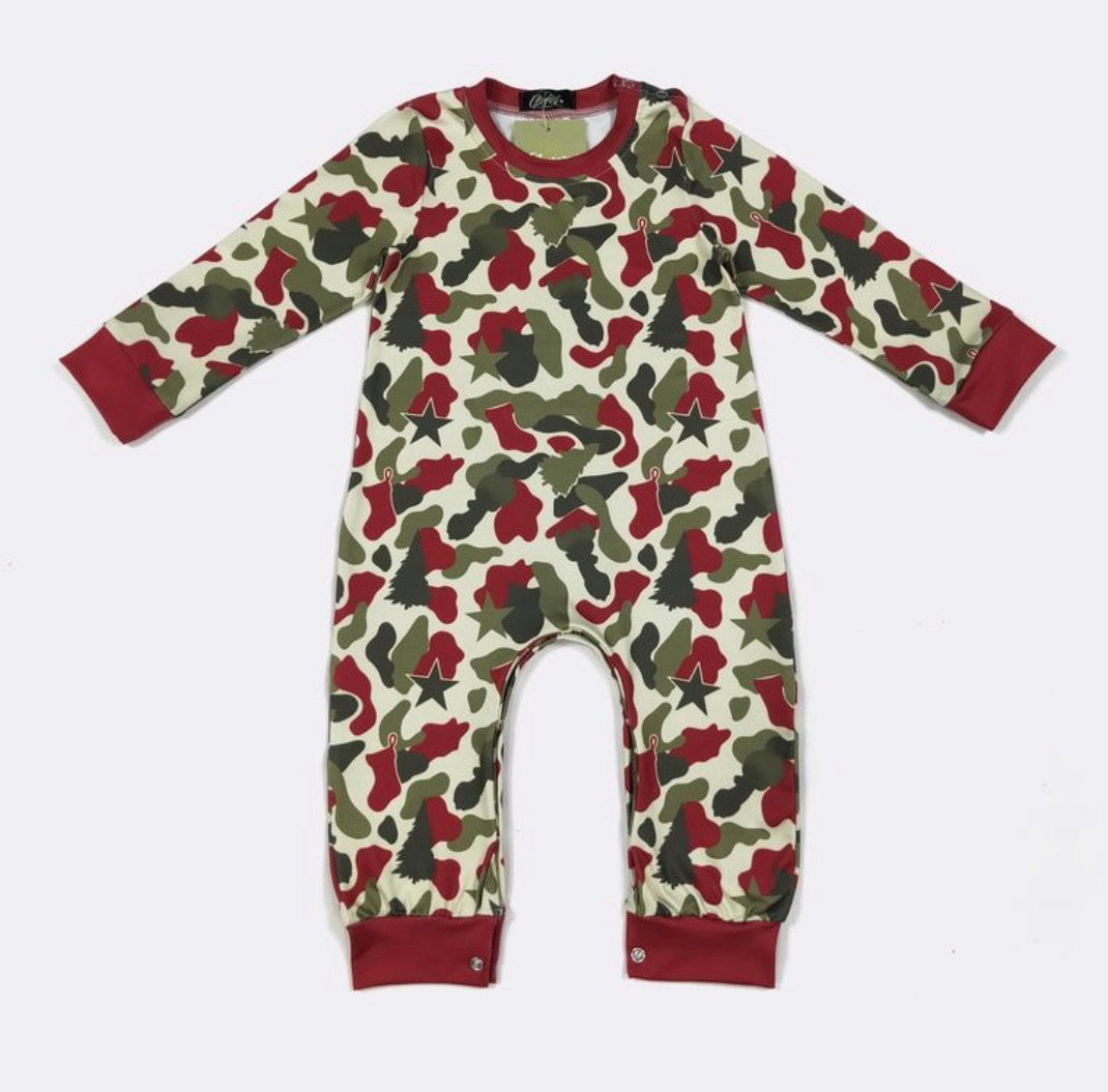 Christmas Camo Romper