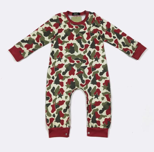 Christmas Camo Romper