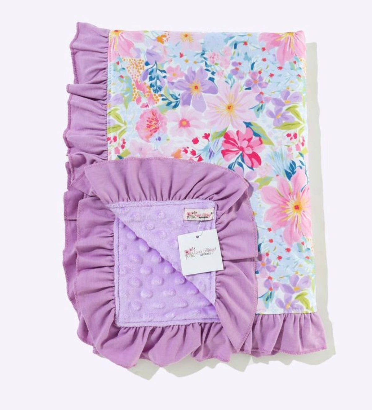 Violet Floral Blanket