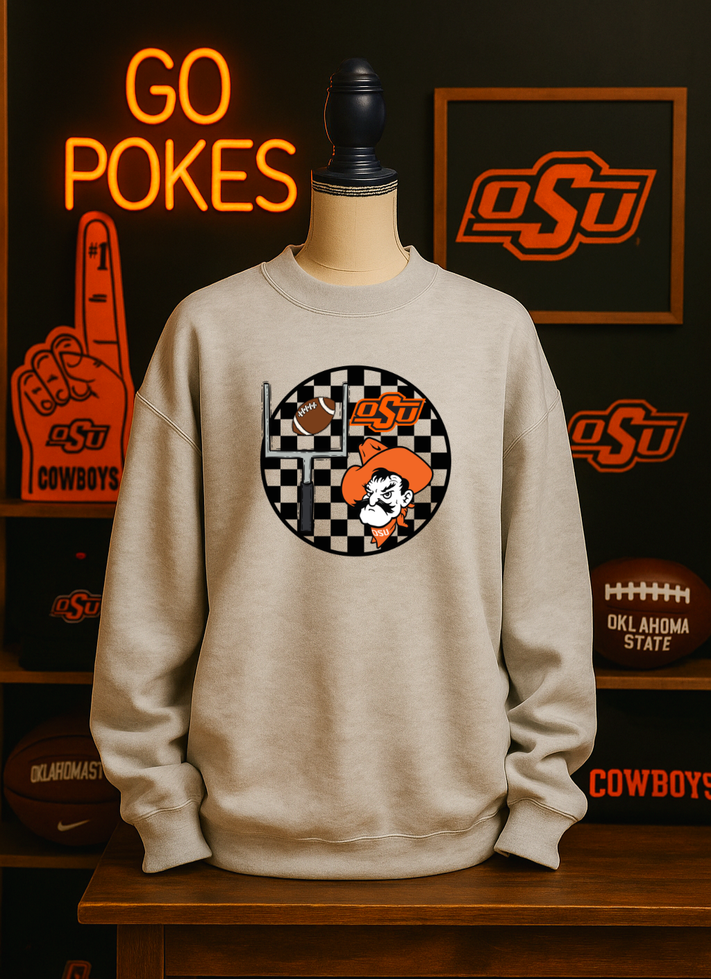 Round Checkered Cowboy Toddler Styles