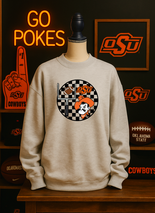 Round Checkered Cowboy Toddler Styles