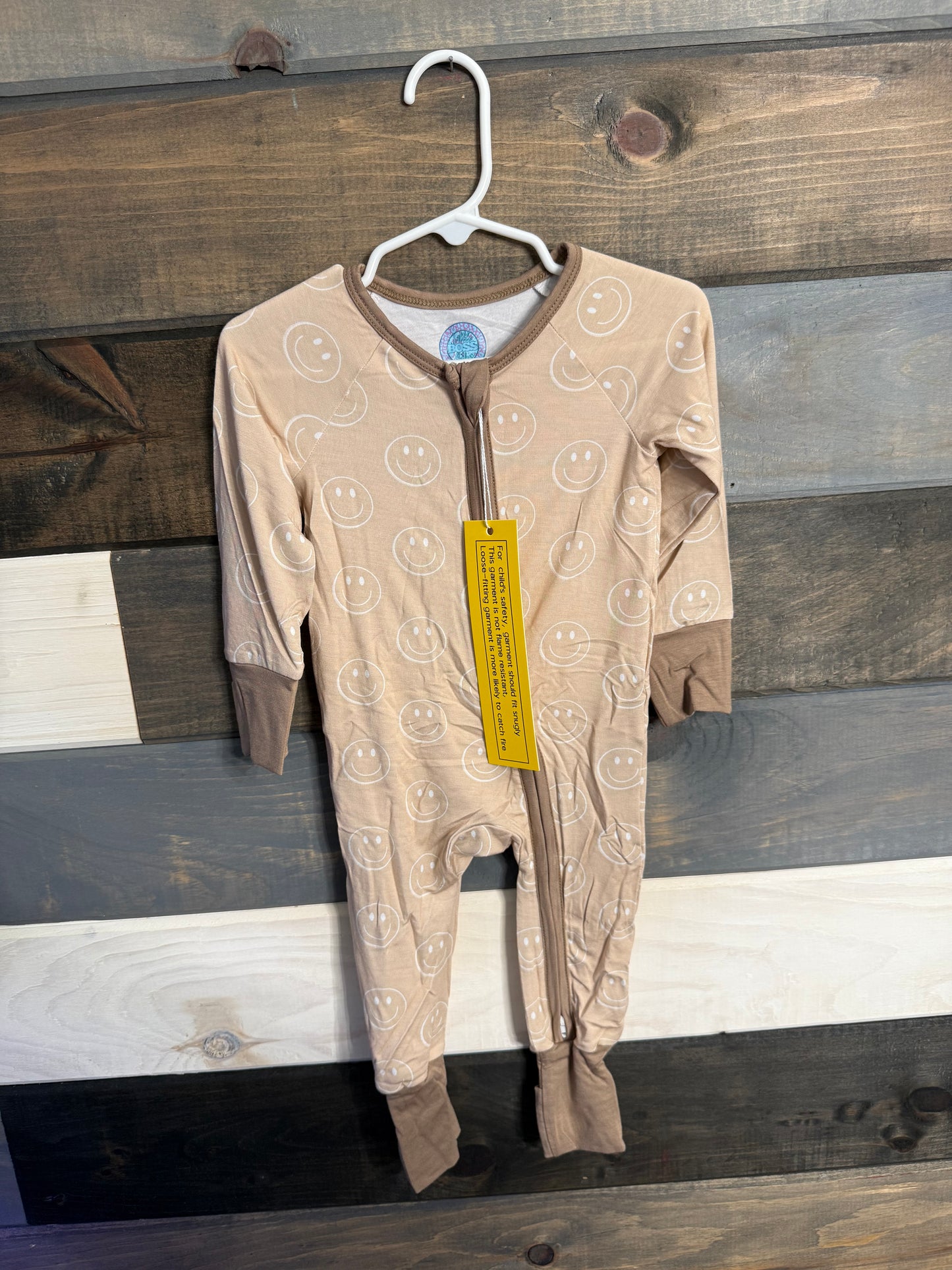 Tan Smiley Bamboo Sleeper