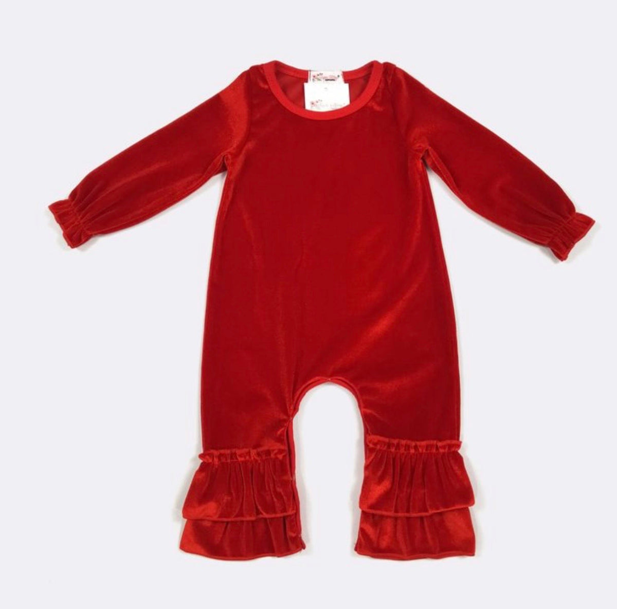 Velvet Red Romper