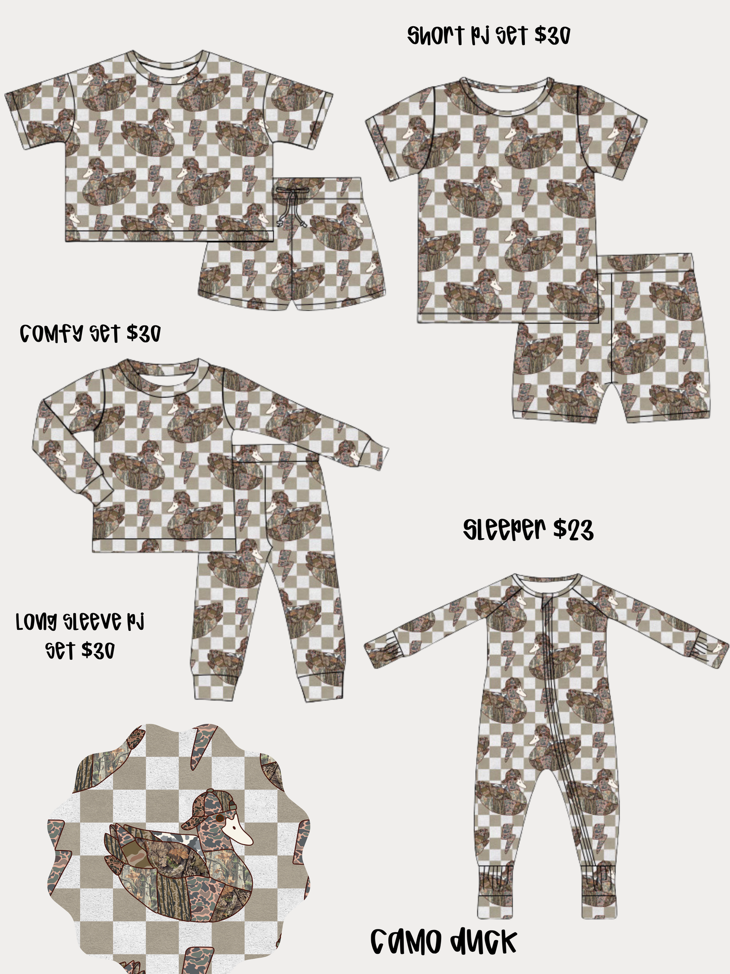 Long Pj Bamboo Set PRE ORDER