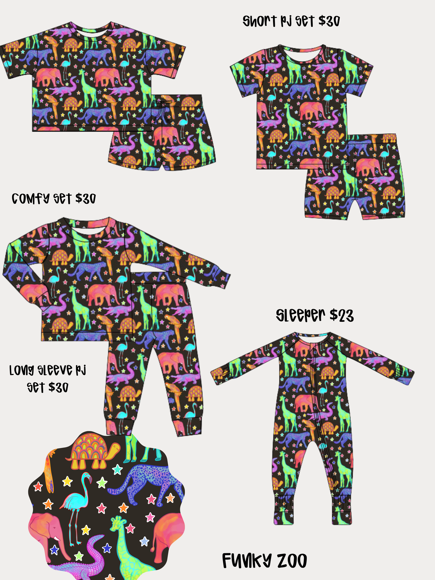 Long Pj Bamboo Set PRE ORDER