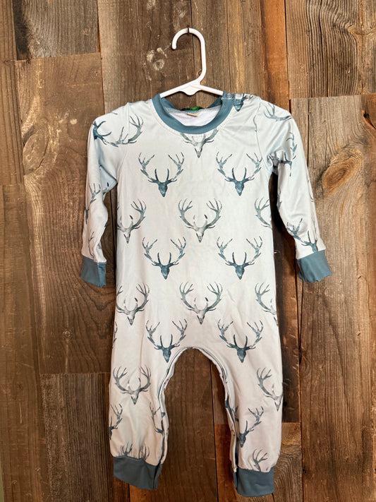 Sage Deer Romper