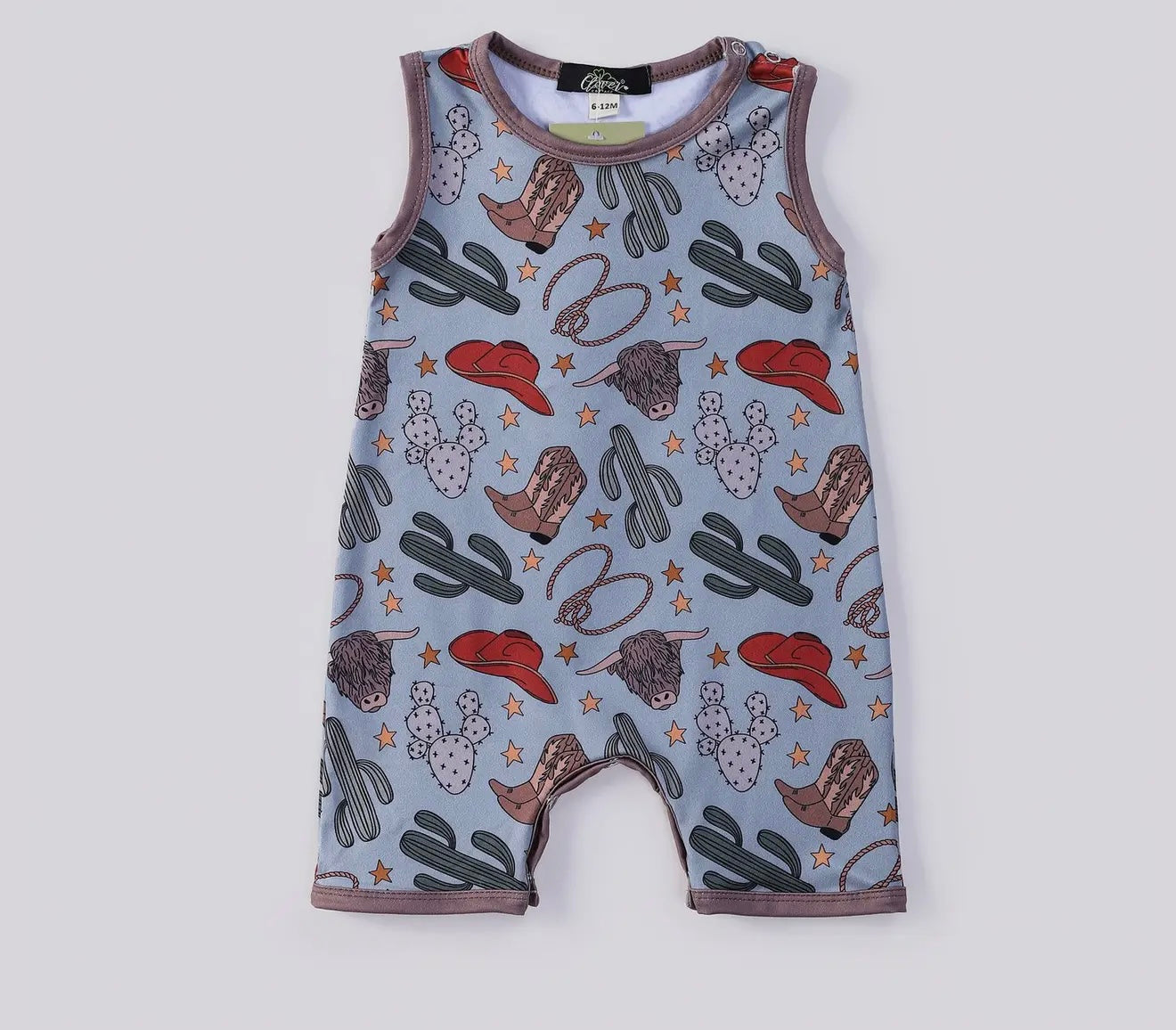 Western Sleeveless Romper