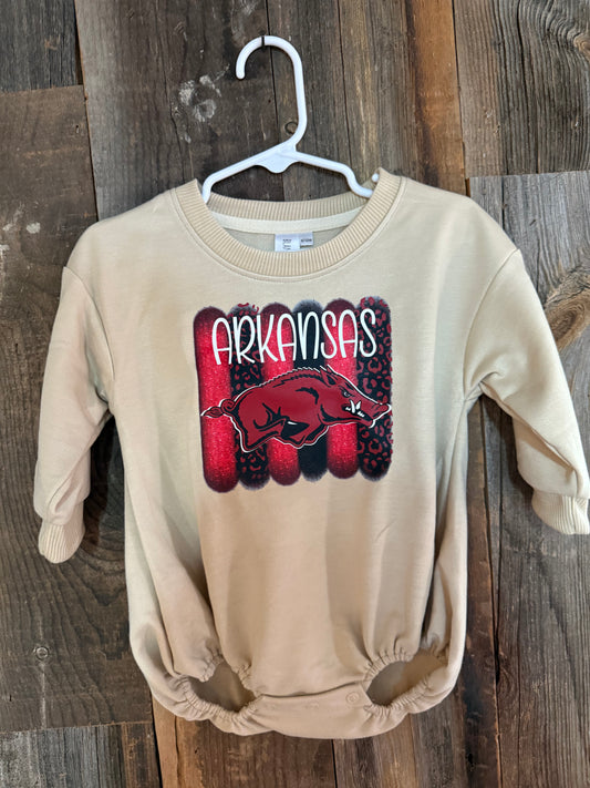 AR Brushstroke Sweatshirt Romper